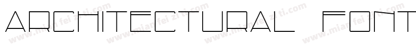 architectural fonts字体转换